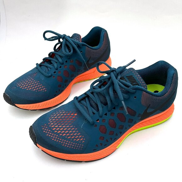 Nike Zoom Pegasus 31 Running Shoes (Blue/Orange) - Picture 2 of 14